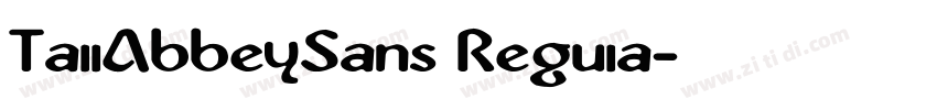 Ta11AbbeySans Regu1a字体转换